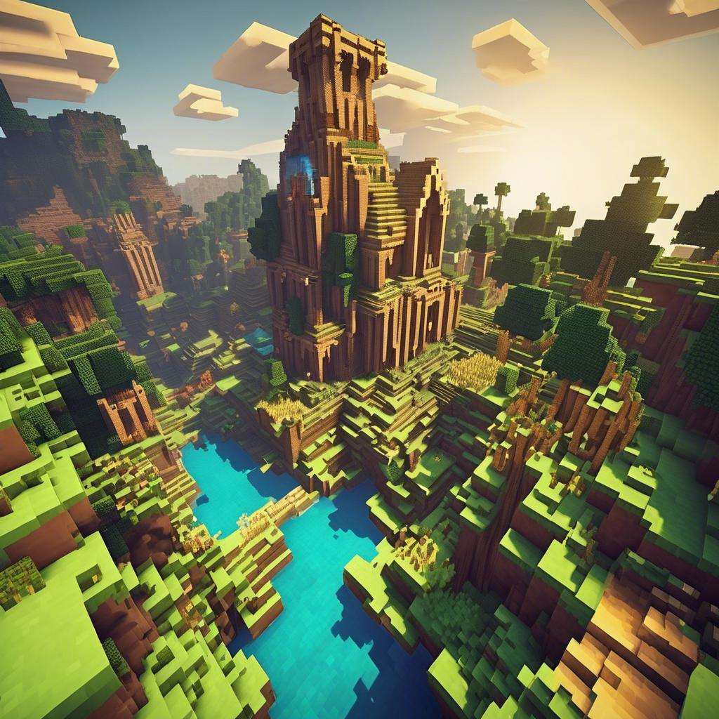 Player Crafted World in Minecraft